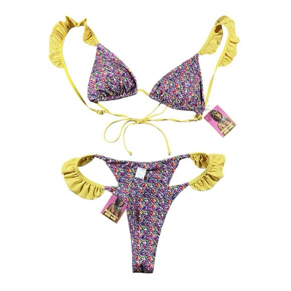 Strawberry Milk Mob Marigold 2-piece Bikini NWT - XL - Picture 2 of 5